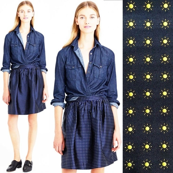 J. Crew Dresses & Skirts - J. Crew Collection Sunray Silk Skirt 4